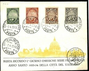 VATICAN First Day Cover *Holy Year* ILLUSTRATED FDC ST.PETER 1933{samwells} F84 - Picture 1 of 5