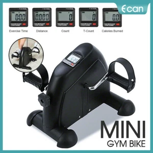 PORTABLE EXERCISER MINI BIKE TRAINER EXERCISE MACHINE DESK HOME GYM PEDAL CYCLE - Picture 1 of 11