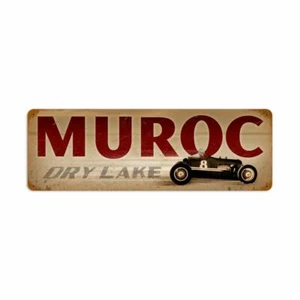 MUROC DRY LAKE RACE CAR RACING 24" HEAVY DUTY USA MADE METAL ADVERTISING SIGN - Picture 1 of 1