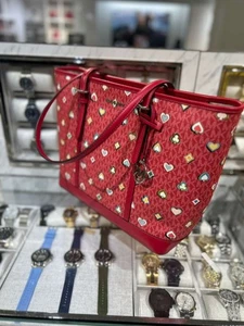 Michael Kors große modische Damenhandtasche Beuteltasche Schultertasche dunkelhimbeere Handtasche - Bild 1 von 15