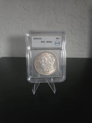 1878-cc $1 Morgan MS62 - Image 1 of 2