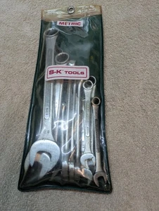 11 Piece SK S-K TOOLS VINTAGE No 1811 METRIC  COMBINATION WRENCH SET 7-19 - Picture 1 of 18