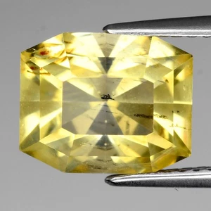 💎 3.81ct 10x8.2mm Octagon Natural Yellow Scapolite - Tanzania Gemstone - Picture 1 of 4