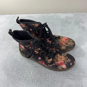 Dr. Martens Shoreditch Black Floral Lace-Up Boots Women’s Size 9 US / 7 UK - Bild 1 von 10