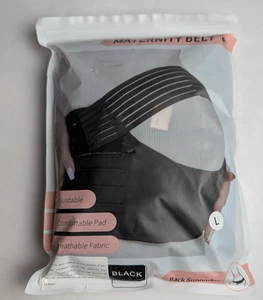  Schwangerschaft Stützgürtel Umstands- & Wochenbettbauchband Gr. L NEU schwarz  - Bild 1 von 5