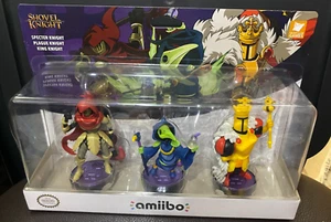 Amiibo Nintendo Shovel Knight Treasure Trove 3 Pack Spectre, Plague, King Yacht - Picture 1 of 7