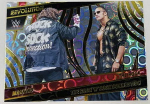 2022 Panini Revolution WWE #137 THE ROCK MANKIND Tag Team GROOVE Parallel SP - Picture 1 of 2