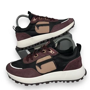 G-Star Raw Theq Run Casual Suede Sneakers Burgundy / Black Women's 8 - Picture 1 of 11