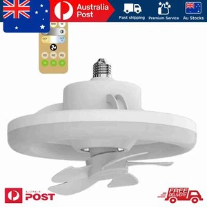 48W Dimmable Ceiling Fan with E27 LED Light Remote 360° Rotation - Picture 1 of 9