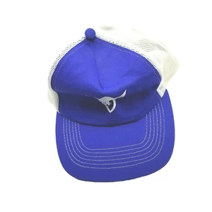 Mütze Kappe Luther College University blau Erwachsene gebraucht Netz Druckknopflasche B15D - Bild 1 von 4