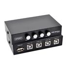 New 4 Port USB 2.0 Sharing Switch Box Hub For PC Computer Manual Scanner Printer