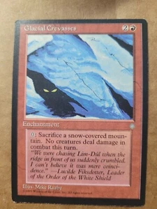 MTG Glacial Crevasses - Ice Age Magic Red Englisch 1995 Rare LP BULK DISCOUNT - Bild 1 von 1