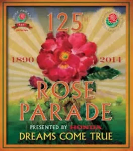 OFFICIAL TOURNAMENT OF ROSES ROSE PARADE 2014 POSTERS PRINT PASADENA, CA - Picture 1 of 1