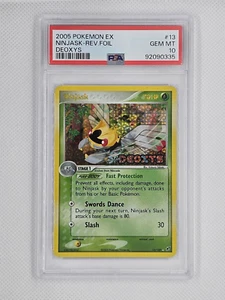2005 POKEMON EX DEOXYS NINJASK REVERSE HOLO PSA 10 #13/107 LOW POP - Picture 1 of 2