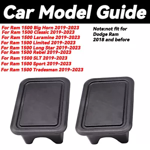 2x Stake Pocket Covers Cap Rail Hole Plugs Accessories For Dodge Ram 1500 2019- - Picture 1 of 10