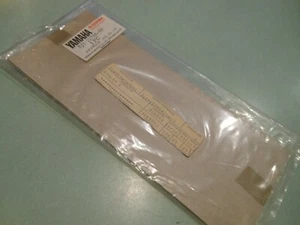 NOS OEM Yamaha 1980 DT175G Dual Purpose Emblem # 3J1-21786-00 - Picture 1 of 4