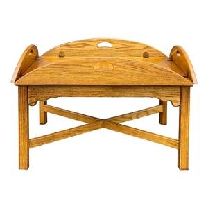 Vintage Thomasville American Oak Traditional Style Butler's Coffee Table - Picture 1 of 11