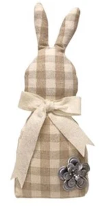 CLEARANCE Buffalo Check Plaid BUNNY DOLL Easter Bunny Rabbit - Picture 1 of 2