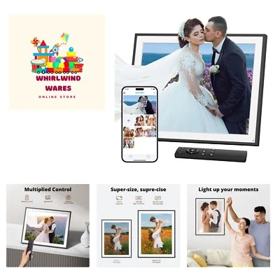 Digital Picture Frame - 19 Inch WiFi Large Digital Photo Frame with 64GB Stor... - Image 1 of 4