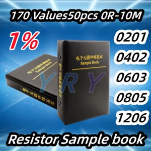 Kit de Resistencia Smd Book 0805 Kit Surtido de Resistencias Chip 0201 0402 0603 1206 1% F - Imagen 1 de 20