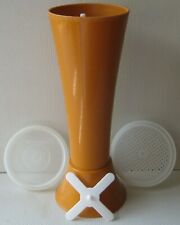 Tupperware Vintage Sieb orange Kunststoff Zucker/Mehl Jifi-Sieb 1970er Jahre Kitchenalia