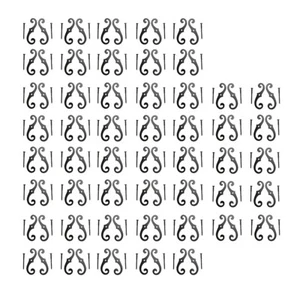 Pair of Vintage Shutter Dogs S Shaped Shutter Hardware in Black Pack of 50 - Picture 1 of 4
