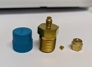 (1) Conector macho Swagelok latón SS-100-1-4 montaje tubo 1/16” OD X 1/4” - Imagen 1 de 7