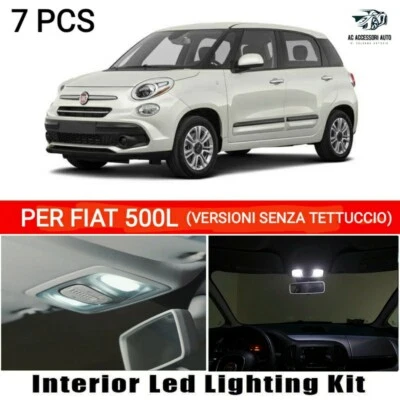 KIT FULL LED INTERNI PER FIAT 500L CONVERSIONE COMPLETA CANBUS NO ERROR 6000K - Immagine 1 di 4