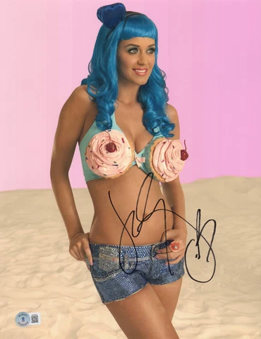SEXY KATY PERRY SIGNED 11X14 PHOTO AUTHENTIC AUTOGRAPH BECKETT BAS Cover