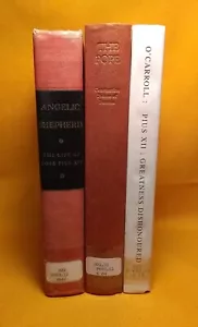 3 HC book lot Pope Pius XII Biography Catholic Angelic Shepherd first editions - Picture 1 of 23