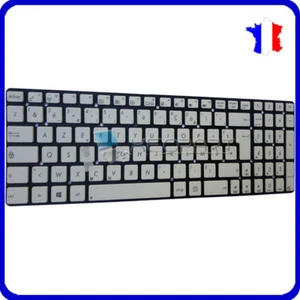 Clavier Français Original Azerty Pour ASUS 0KNB0-612MFR00 Blanc Neuf - Imagen 1 de 1