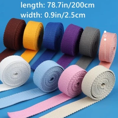 Cinta de cinta de lona 2M cinta embalaje tela de costura hágalo usted mismo artesanía recorte multi chic Foto 1 de 4