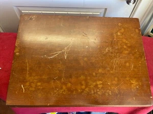 Singer Wood Table Top with cover Sewing Machine Cabinet Part Mid Century. B - Picture 1 of 8