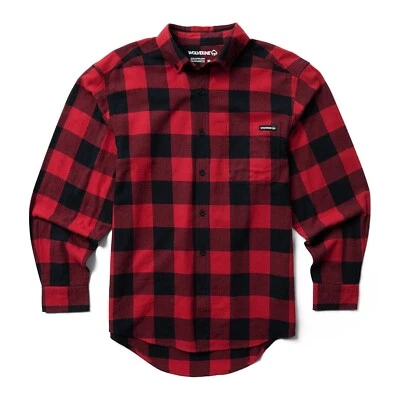Camisa de franela de lucio a cuadros roja marte manga larga para hombre Wolverine tallas L y XL Foto 1 de 4