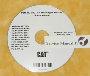 SEBP3247 Caterpillar D6N XL Track Type Tractor Parts Manual Book CD. - Picture 1 of 1
