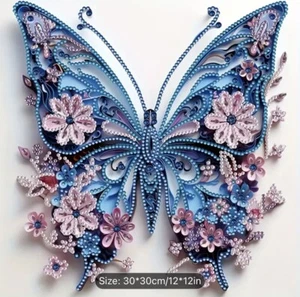 5D full of diamonds colourful butterfly diamond painting pack, kids,adults - Picture 1 of 3