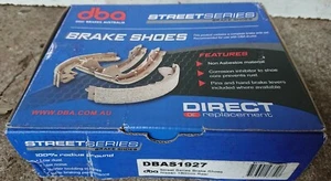 DBA Street Series Brake Shoe Set DBAS1927 fits Nissan Cube/Micra/Note 180mm - Picture 1 of 1