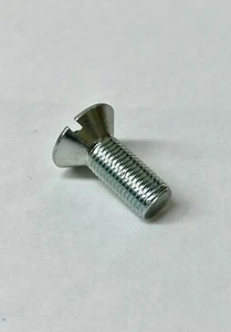 (10) 3/8-24 X 1 Slotted Flat Machine Screw Fine Thread 3/8" X 1 Countersunk Zinc - Picture 1 of 5