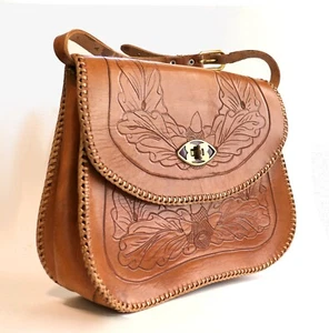 Große Vintage Leder Geldbörse Hirsch Bild - Bild 1 von 14