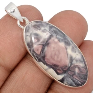 Natürlicher Porzellan Jaspis 925 Sterling Silber Anhänger Schmuck CP67781 - Bild 1 von 1