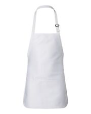 Q-Tees Full Length Apron With Pouch Q4250 22x24