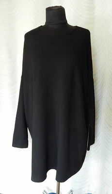 Vestido túnica jersey negro Marimekko talla 3XL Foto 1 de 4