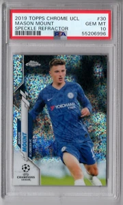 Mason Mount 2019 Topps Chrome UCL Speckle # 30 PSA 10 Rookie Card Man United CFC - Picture 1 of 2