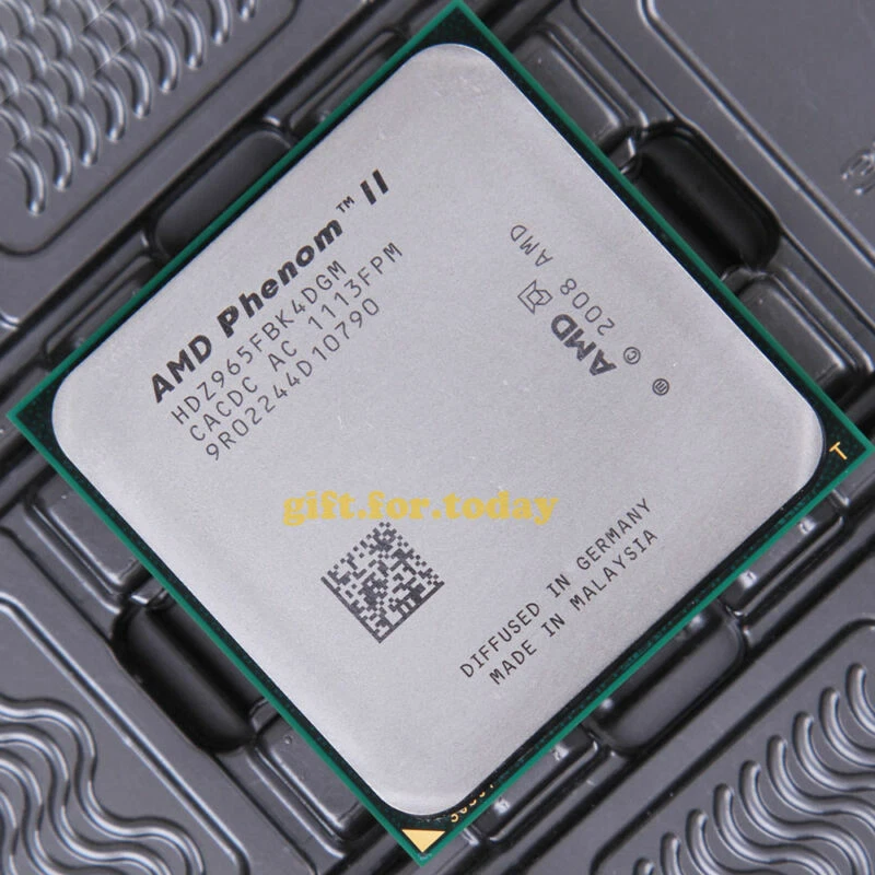 AMD Phenom II X4 965 3.4 GHz Quad-Core Processor Socket AM3 AM2+ CPU 125W - Image 1 of 1