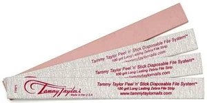 Tammy Taylor Peel 'N' Stick Disposable Zebra File 100grit - 10ct w/Plastic Board - Picture 1 of 1