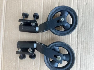 Pair KI Mobility Catalyst 5VX Wheelchair 4” Caster Wheels & 7” Fork #112 - Picture 1 of 11