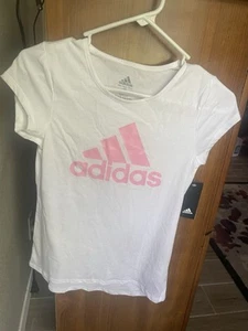 Adidas Girls White Shirt Size 14 NWT - Picture 1 of 5