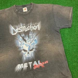 Vintage Destruction Metal Discharge Shirt Mens XL Black 2003 German Thrash Metal - Picture 1 of 17