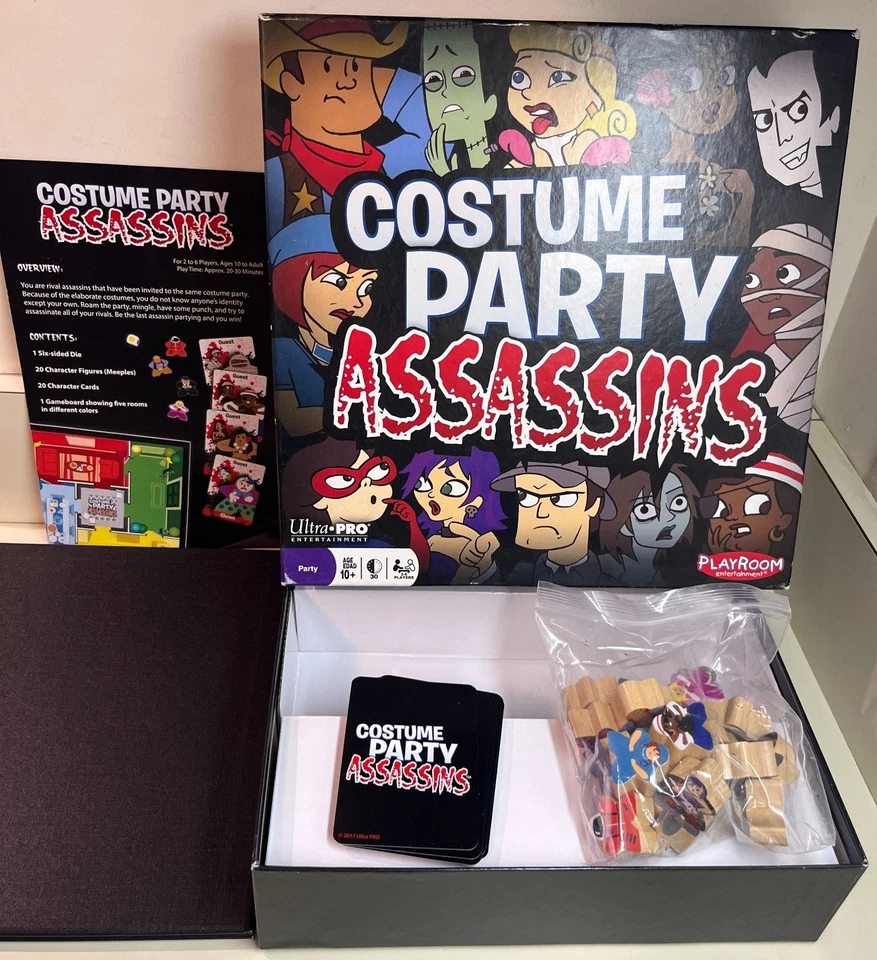 Fantasia Festa Assassinos Jogo de Tabuleiro, Entretenimento em Sala de Jogos, Completo, Idade 10+ - Imagem 1 de 4