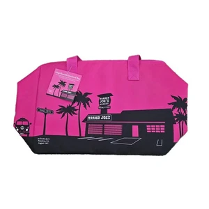 Trader Joe's Insulated Reusable Shopping Bag Large 8 Gallon Tote Pink NWT - Bild 1 von 4